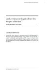 Quel avenir pour lagriculture des Vosges saônoises ?