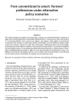 From conventional to smart: farmers preferences under alternative policy scenarios