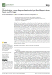 Globalization versus regionalization in agri-food exports from Spain and Portugal
