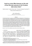 Covid-19 crisis: what lessons on the role of the informal economy in the Tunisian date value chain?
