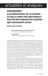 Le productivisme sur la sellette. Ce que la colère des agriculteurs nous dit des impasses du système agri-alimentaire actuel. D'une crise à l'autre