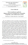 Guest Editorial. Twin transition in agrifood: digital and green transitions for sustainable, competitive, and resilient food systems