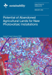 Sustainability, vol. 17, n. 2 - January 2025 - Potential of abandoned agricultural lands for new photovoltaic installations