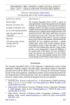 Reforming the common agricultural policy (2023 - 2027) - Goals and new system solutions