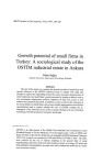 Growth potential of small firms in Turkey: A sociological study of the OSTIM industrial estate of Ankara
