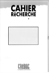 La consommation au début 2001 et la perception de la qualité