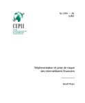 Réglementation et prise de risque des intermédiaires financiers