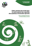 Cadre commun de travail pour le renforcement des capacités des systèmes dinnovation agricole : note d'orientation sur l'opérationnalisation