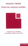 Ecrire les sciences sociales