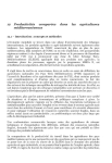Productivités comparées dans les agricultures méditerranéennes