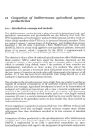 Comparison of Mediterranean agricultural systems productivities