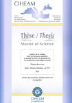Analyse de la relation entre les pratiques agricoles, la qualité des sols et la productivité