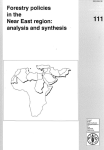 Forestry policies in the Near East region: analysis and synthesis