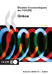 Les dépenses publiques : Etudes économiques de l'OCDE : Grèce 2002
