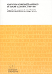 Adaptation des ménages agricoles en Europe Occidentale 1987-1991 : rapport final du programme de recherche sur les structures et la pluriactivité des ménages agricoles (premier et deuxième volume)
