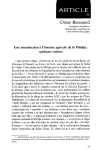 Une introduction à l'histoire agricole de la Mitidja : quelques repères