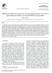 Building institutional capacity in rural Northern Ireland: the role of partnership governance in the LEADER II programme