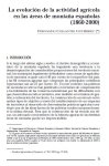 La evolución de la actividad agrícola en la áreas de montaña españolas (1860-2000)