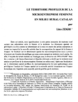 Le territoire profileur de la microentreprise féminine en milieu rural catalan