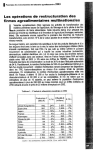 Les opérations de restructuration des firmes agroalimentaires multinationales entre 1987 et 2003