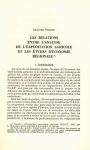 Les relations entre l'analyse de l'exploitation agricole et les études d'économie régionale