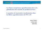 Les firmes européennes agroalimentaires face à la globalisation des marchés de produits de base : le paradoxe de la première transformation dans les filières agroalimentaires