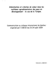 Globalisation et création de valeur dans les systèmes agroalimentaires des pays en développement : le cas de la Turquie