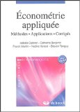 Econométrie appliquée : méthodes, applications, corrigés