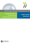 Getting the most out of public sector decentralisation in Spain