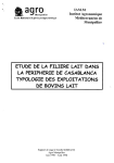 Etude de la filière lait dans la périphérie de Casablanca : typologie des exploitations de bovins lait