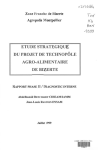 Etude stratégique du projet de technopôle agro-alimentaire de Bizerte : rapport phase II : diagnostic interne