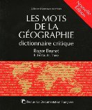 Les mots de la géographie