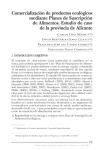 Comercialización de productos ecológicos mediante Planes de Suscripción de Alimentos