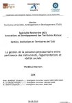 La gestion de la pollution phytosanitaire entre pertinence des instruments, règlementations et réalité sociale