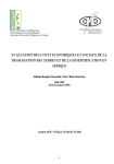 Evaluation des coûts économiques et sociaux de la dégradation des terres et de la désertification en Afrique