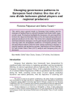 Changing governance patterns in European food chains: the rise of a new divide between global players and regional producers