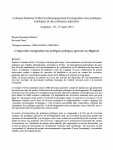 L’impossible écologisation des politiques publiques agricoles au Maghreb