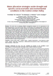 Water allocation strategies under drought and specific socio-economic and environmental conditions in the Central Jordan Valley