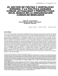 El sector de frutas y hortalizas español y la política agraria común