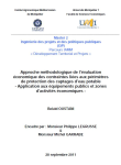 Approche méthodologique de l'évaluation économique des contraintes liées aux périmètres de protection des captages d'eau potable