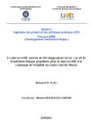 Le microcrédit, moyen de développement rural : cas de la Fondation banque populaire pour le microcrédit, à la commune rurale de Tamlalt au centre sud du Maroc