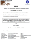 Analysis of the conditions for the development of grain legumes in the Midi-Pyrénées region (France), using the APES-FSSIM-Indicators modeling chain