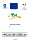 Synthèse de l’évaluation du programme « Un fruit pour la récré »