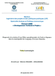 Diagnostic de création d'une filière agroalimentaire de fruits et légumes dans la municipalité du Longonjo, Province Huambo [Angola]