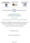 Impact de la politique du renouveau agricole sur le développement de la culture de la pomme de terre