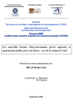 Les nouvelles formes d'investissements privés agricoles et partenariat public privé au Maroc