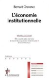 L'économie institutionnelle