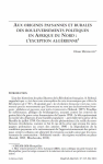 Aux origines paysannes et rurales des bouleversements politiques en Afrique du Nord : l’exception algérienne