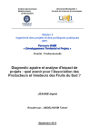 Diagnostic agraire et analyse d'impact de projets : quel avenir pour l'Association des Producteurs et Vendeurs des Fruits du Sud ?