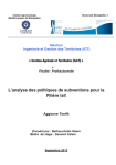 L'analyse des politiques de subventions pour la filière lait